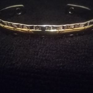 2 tone copper cuff bracelet